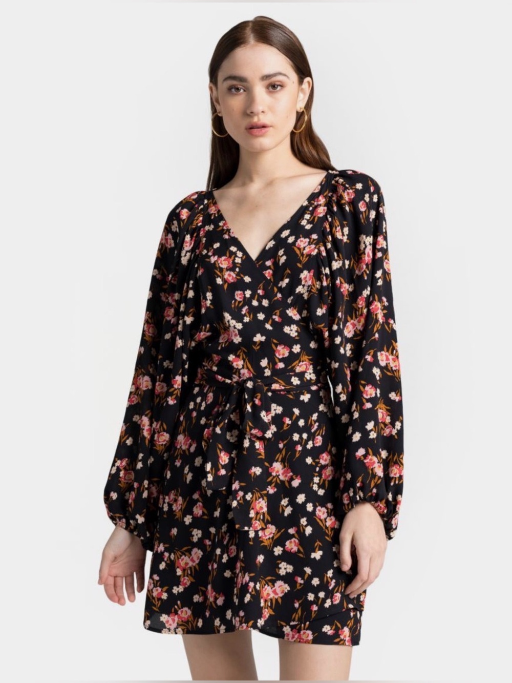 ALC Carlo Floral Wrap Dress 8